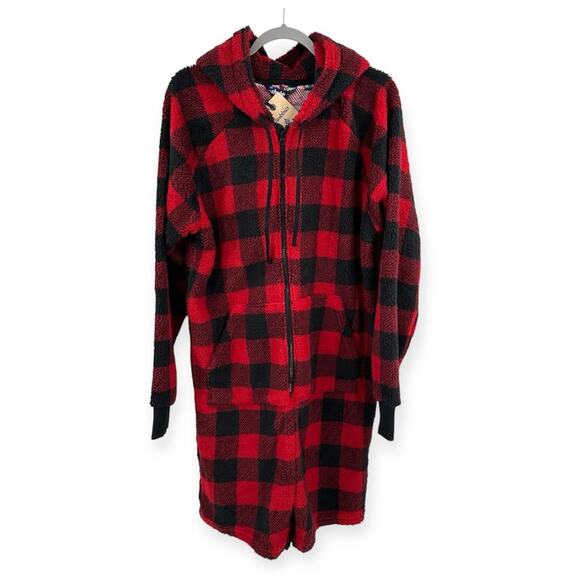 Chubbies The Lumberjack of All Trades Fleece one piece in red Size M - Picture 2 of 10